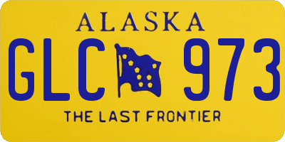 AK license plate GLC973