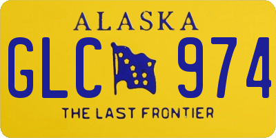 AK license plate GLC974