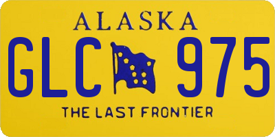 AK license plate GLC975