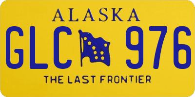 AK license plate GLC976