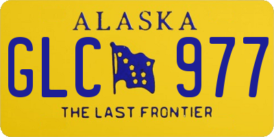 AK license plate GLC977