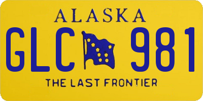 AK license plate GLC981