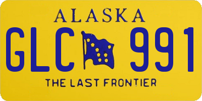 AK license plate GLC991