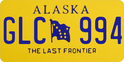 AK license plate GLC994