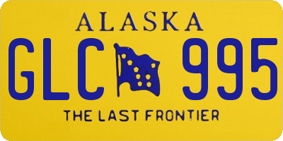 AK license plate GLC995