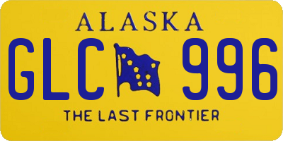 AK license plate GLC996