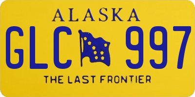 AK license plate GLC997