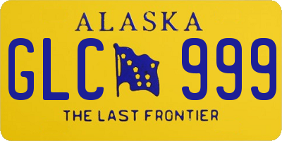 AK license plate GLC999