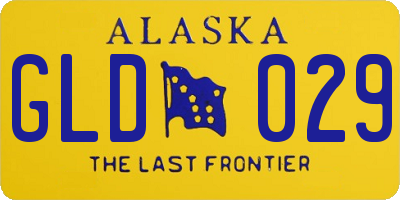 AK license plate GLD029