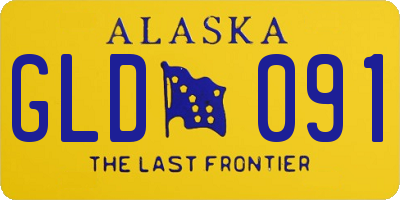AK license plate GLD091