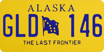 AK license plate GLD146