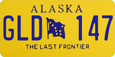 AK license plate GLD147