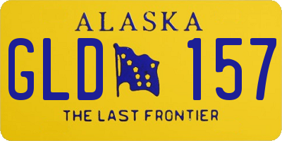 AK license plate GLD157