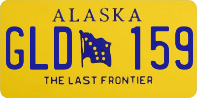 AK license plate GLD159