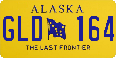 AK license plate GLD164