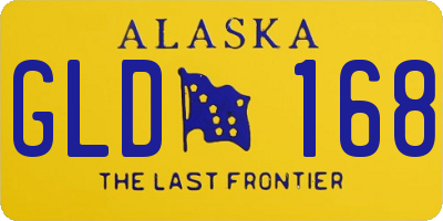 AK license plate GLD168