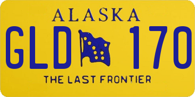 AK license plate GLD170