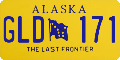 AK license plate GLD171