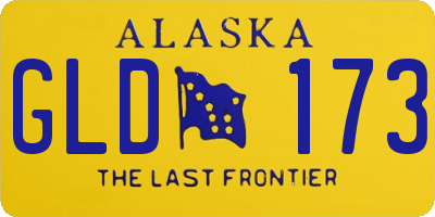 AK license plate GLD173