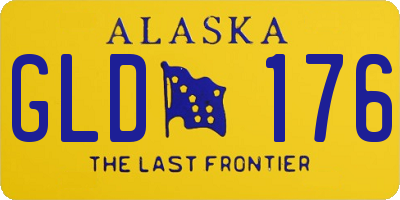 AK license plate GLD176
