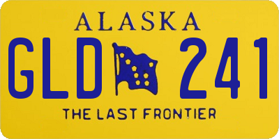 AK license plate GLD241