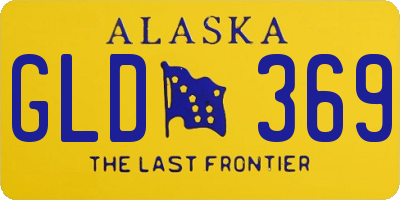 AK license plate GLD369