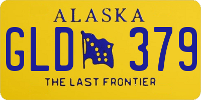 AK license plate GLD379