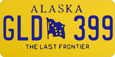 AK license plate GLD399