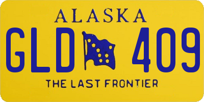 AK license plate GLD409