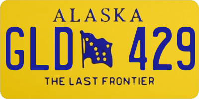 AK license plate GLD429