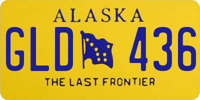 AK license plate GLD436