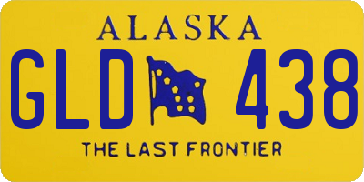 AK license plate GLD438