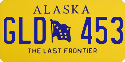 AK license plate GLD453