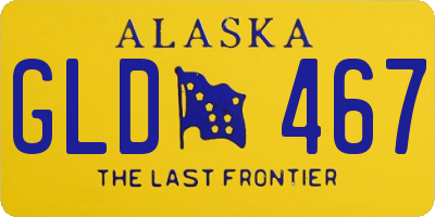 AK license plate GLD467