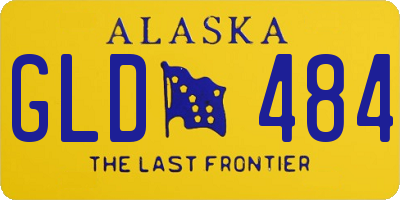 AK license plate GLD484