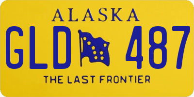 AK license plate GLD487