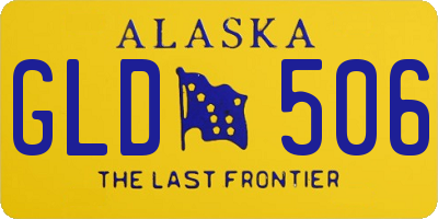 AK license plate GLD506
