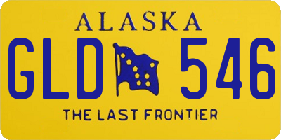 AK license plate GLD546