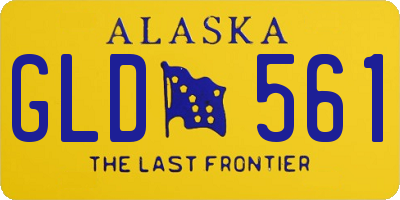 AK license plate GLD561