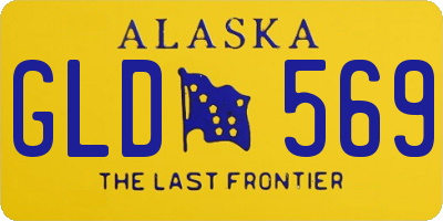 AK license plate GLD569