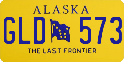 AK license plate GLD573