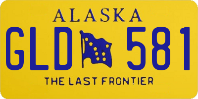 AK license plate GLD581