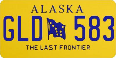 AK license plate GLD583