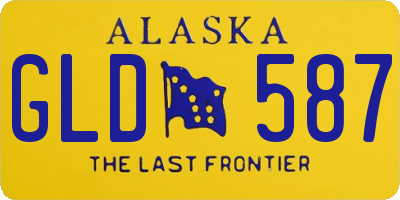 AK license plate GLD587