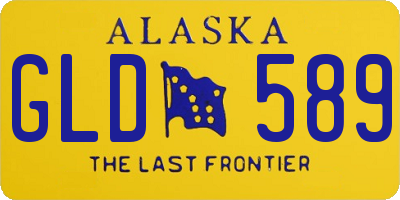 AK license plate GLD589
