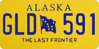 AK license plate GLD591