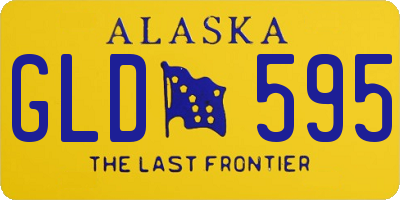 AK license plate GLD595