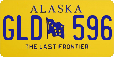 AK license plate GLD596