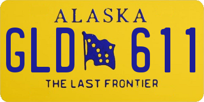 AK license plate GLD611