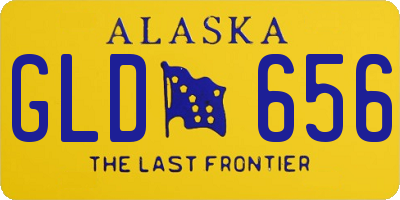 AK license plate GLD656